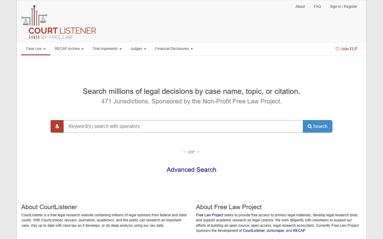 George County court dockets research through the free CourtListener opinion and docket database