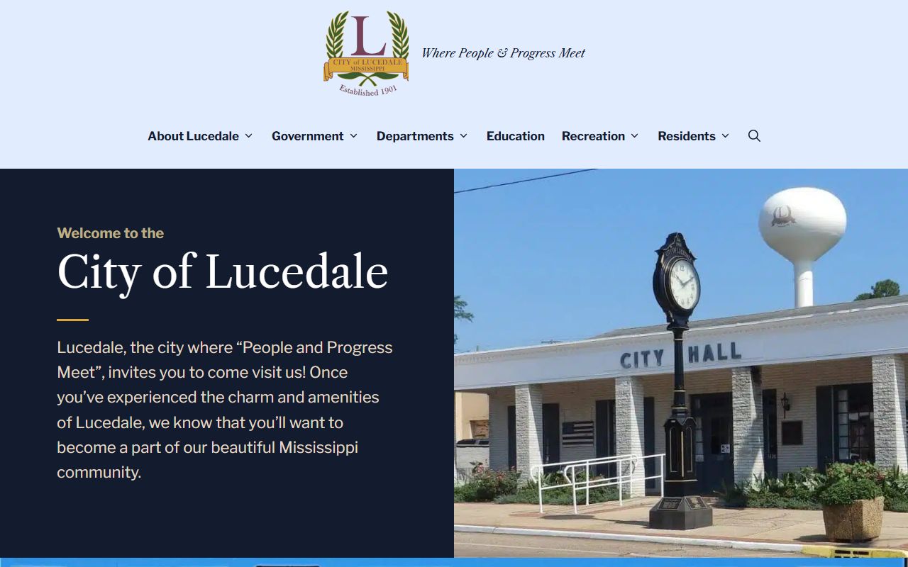 George County court records City of Lucedale home page