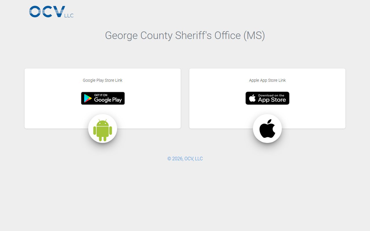 George County court records official Sheriff app download page