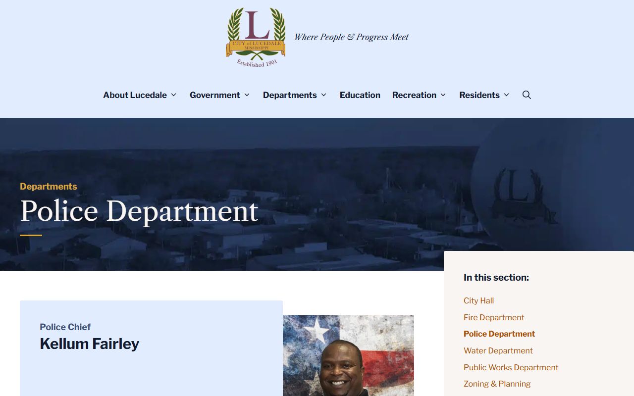 George County Lucedale Police Department traffic citation and fine page