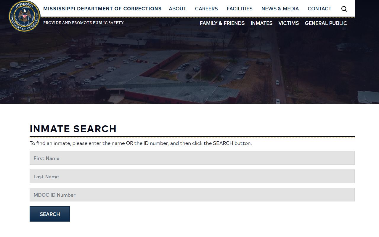 George County warrant custody check on the MDOC statewide inmate search